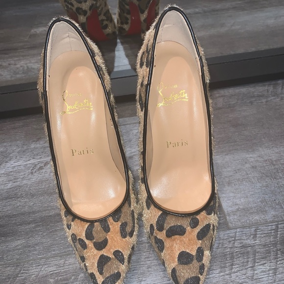 Faux red bottoms CL leopard heels 👠 - Picture 6 of 8